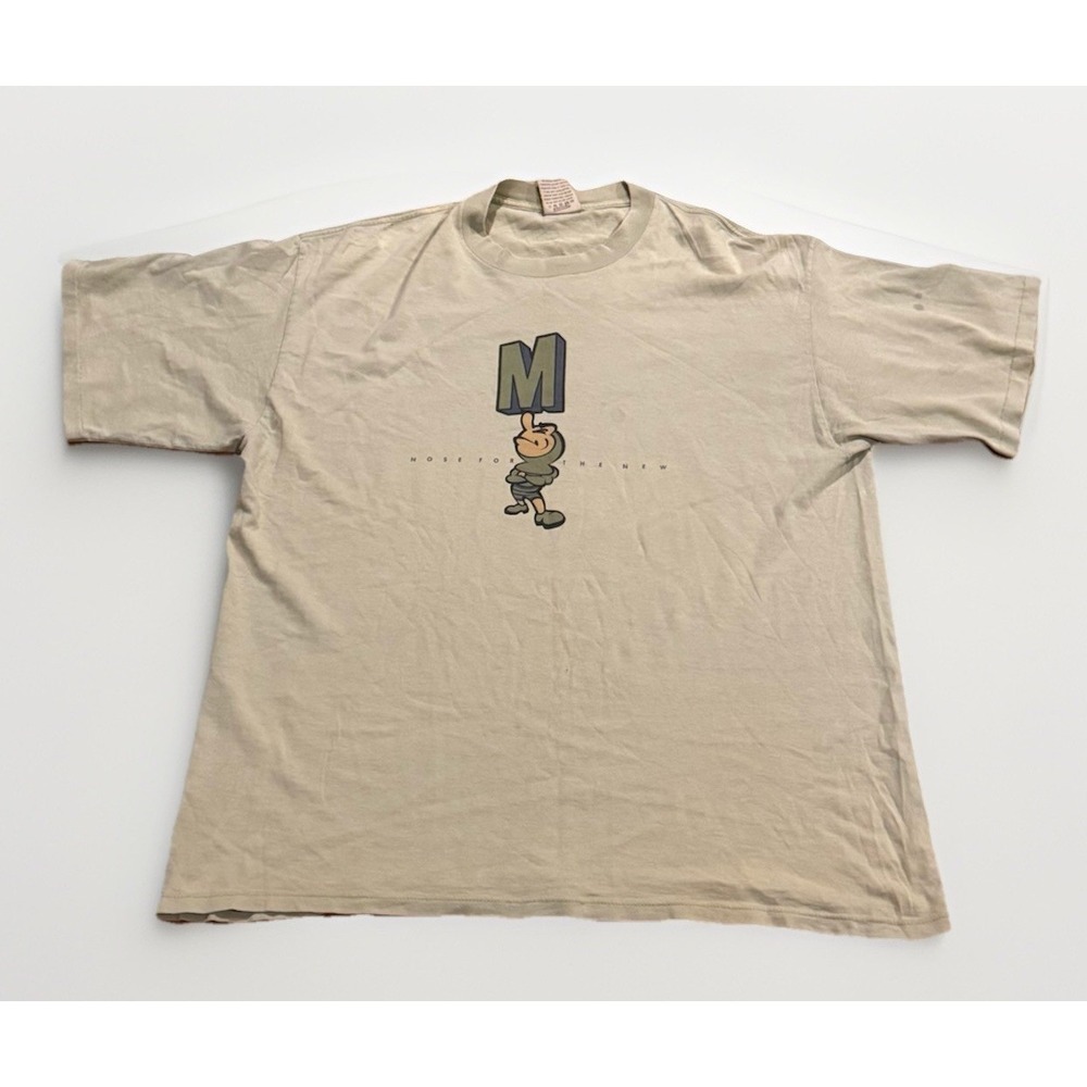 Vintage Mossimo Nose Sage Green Shirt  XL Skate 90s Stussy JNCO Single USA Made